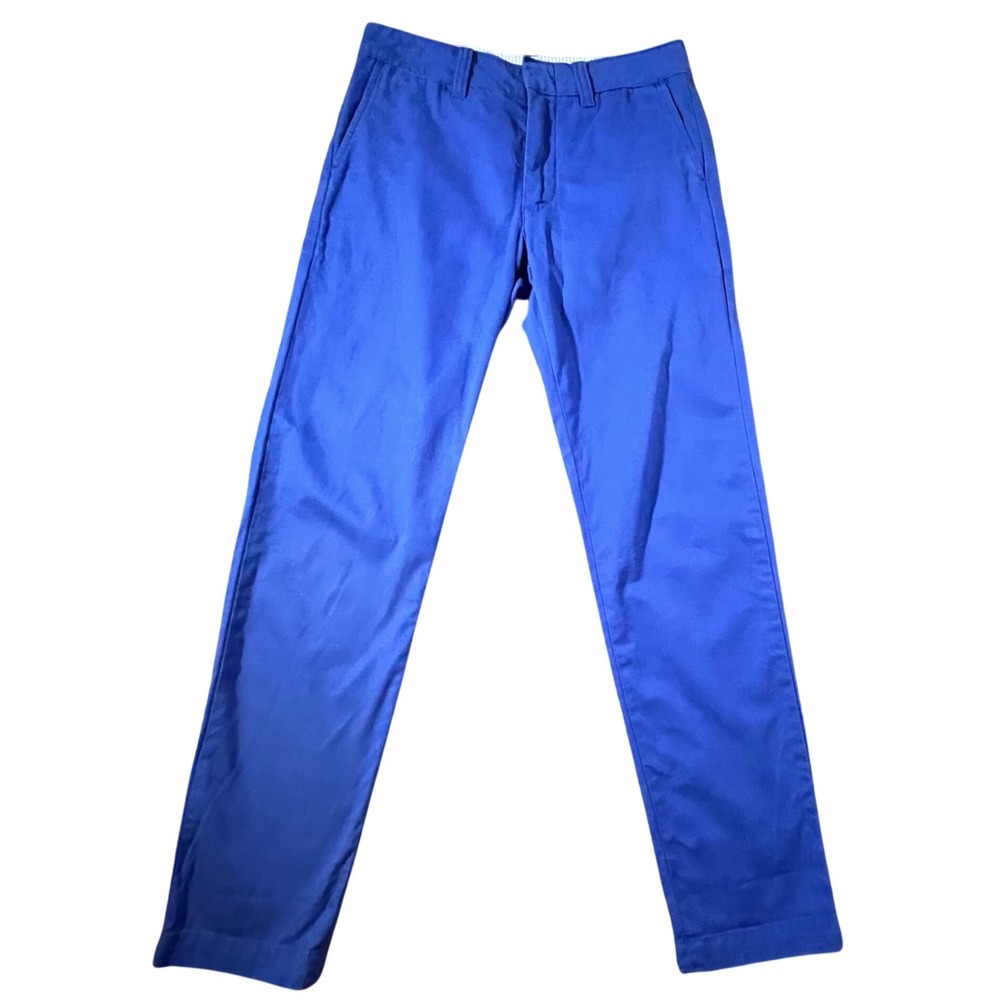 Ralph Lauren Sport Chino Pants Womens 2 Blue Straight Leg Cotton Twill Pony Logo